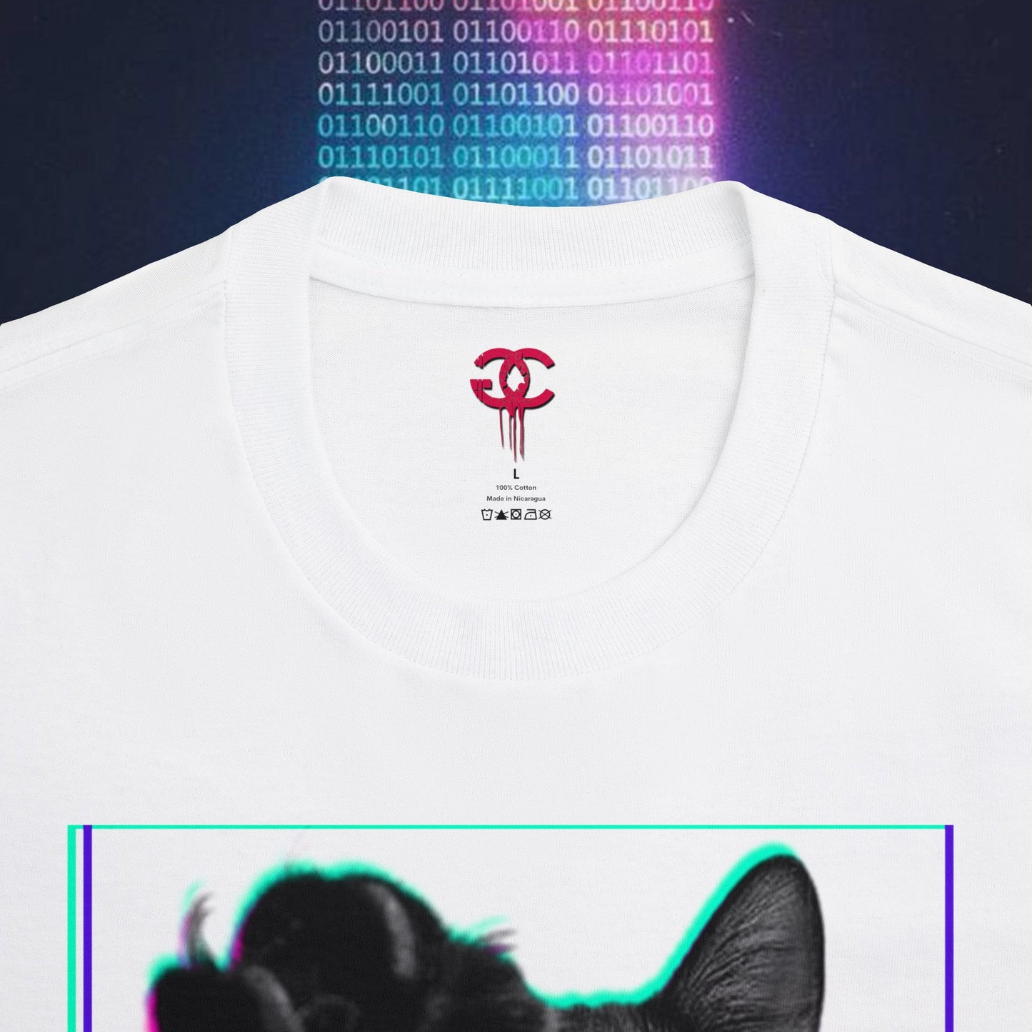 Black Cat Neon Classic Tee - RN9