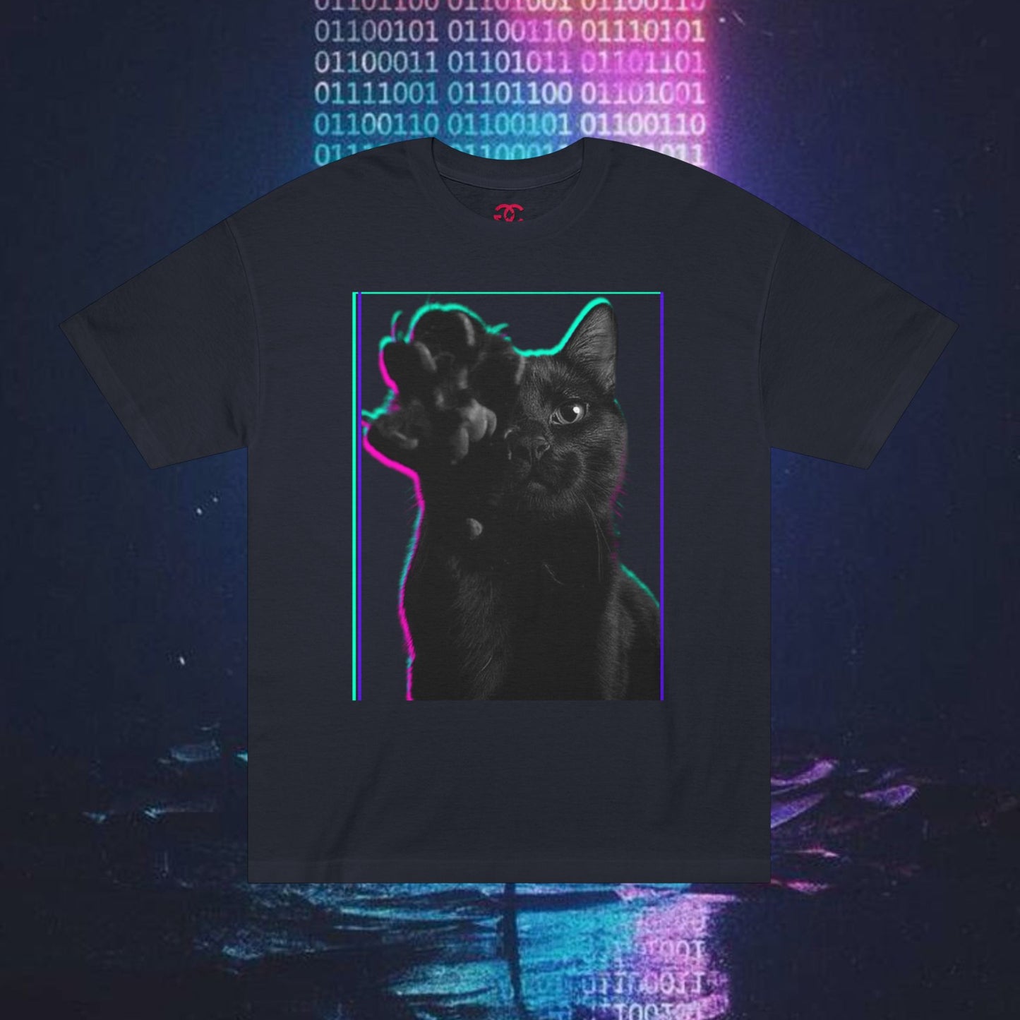 Black Cat Neon Classic Tee - RN9