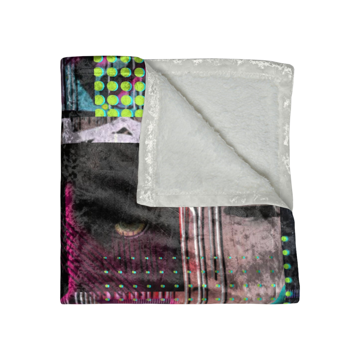 GXC Graffiti Crushed Velvet Blanket