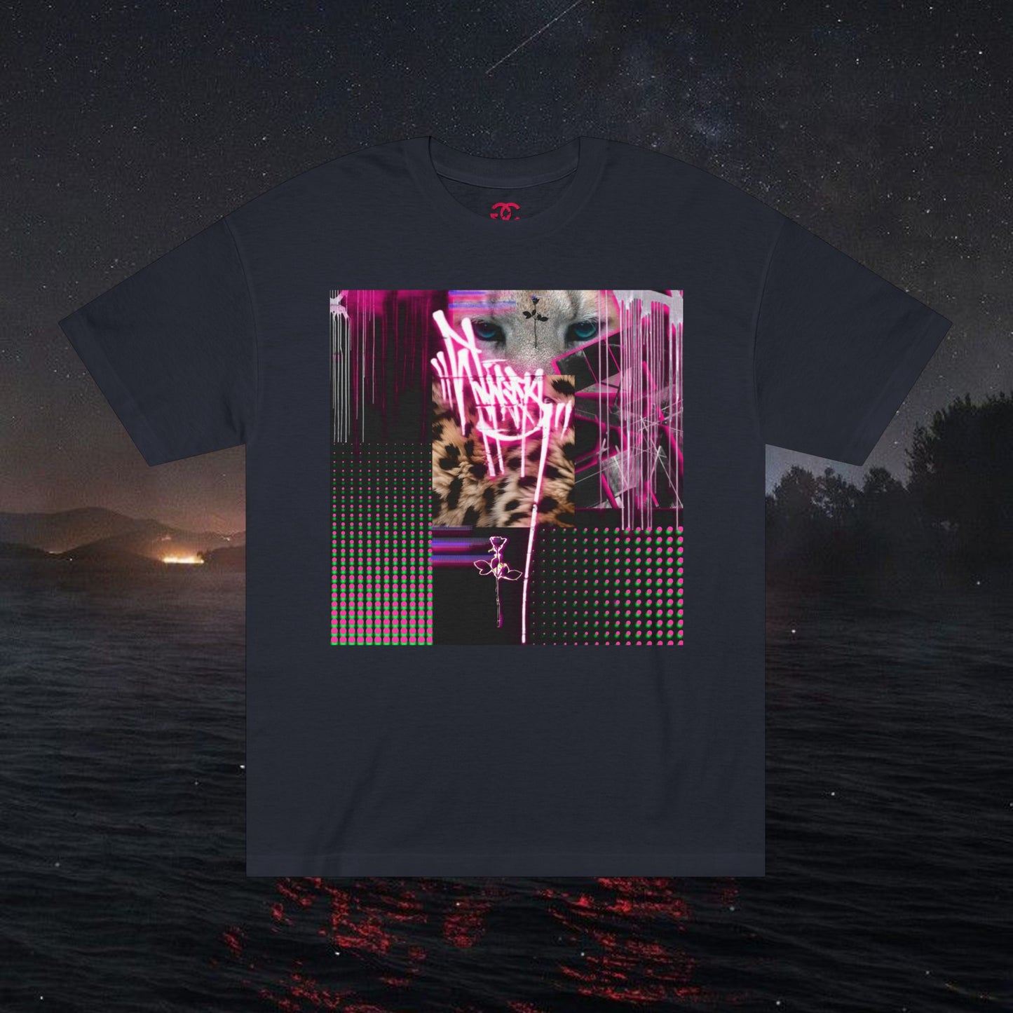 Graffiti Cougar Print Tee - RN2