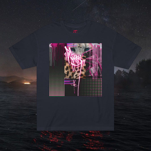 Graffiti Cougar Print Tee - RN2