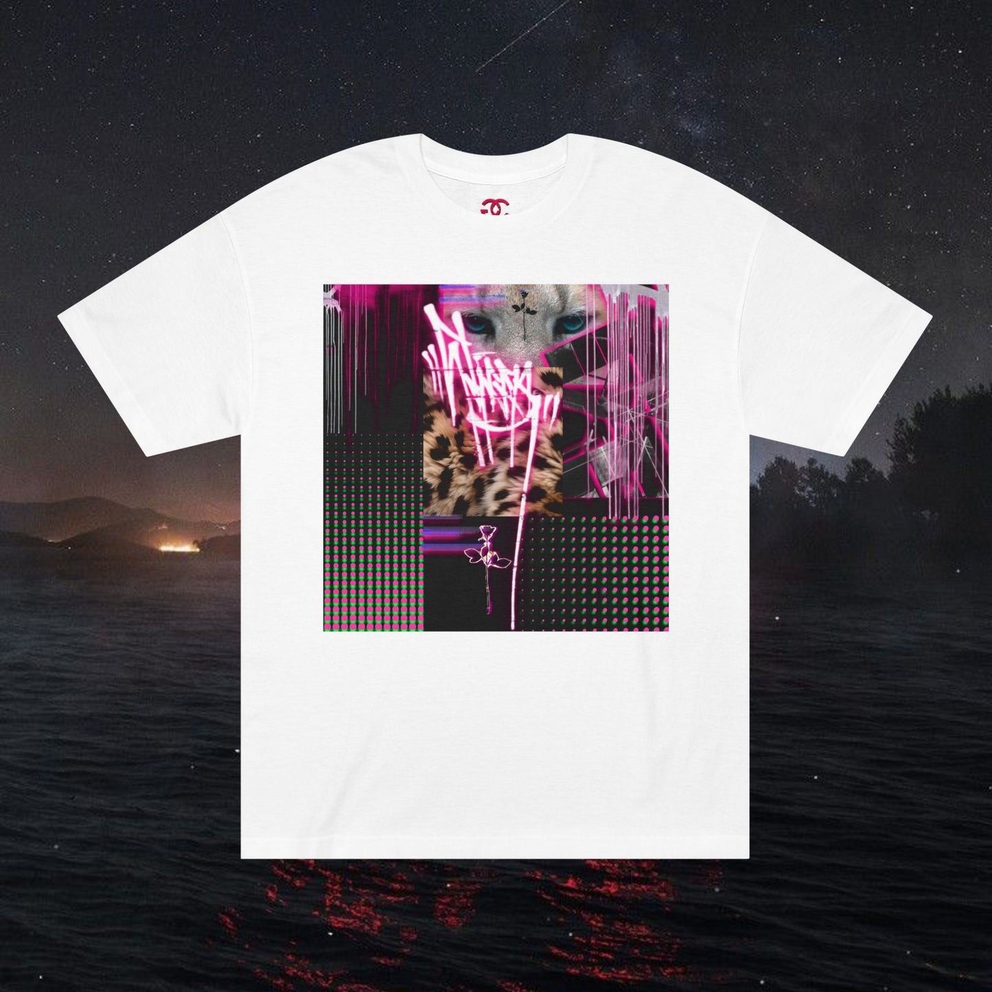 Graffiti Cougar Print Tee - RN2