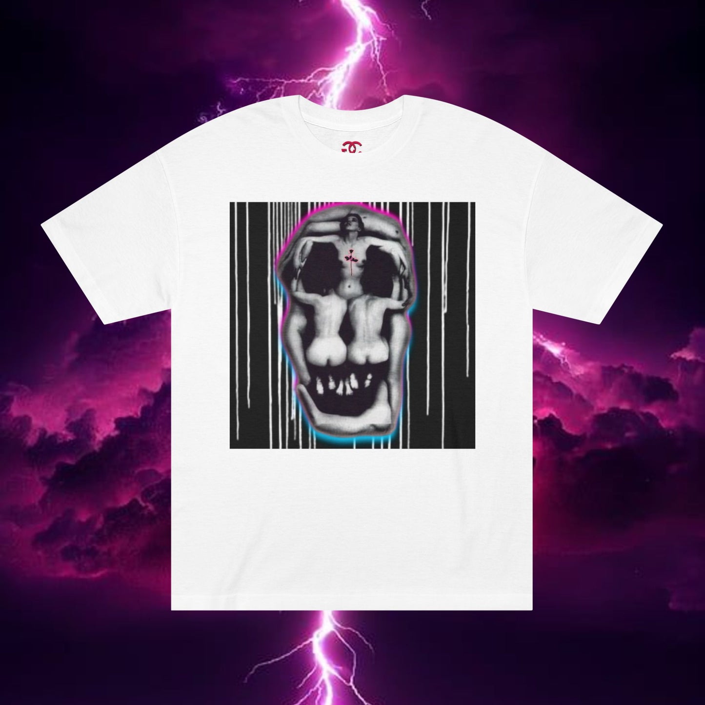 Lady Skull Graffiti Drip - Classic Tee RN5
